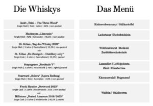 Die Genusskombinationen des Abends